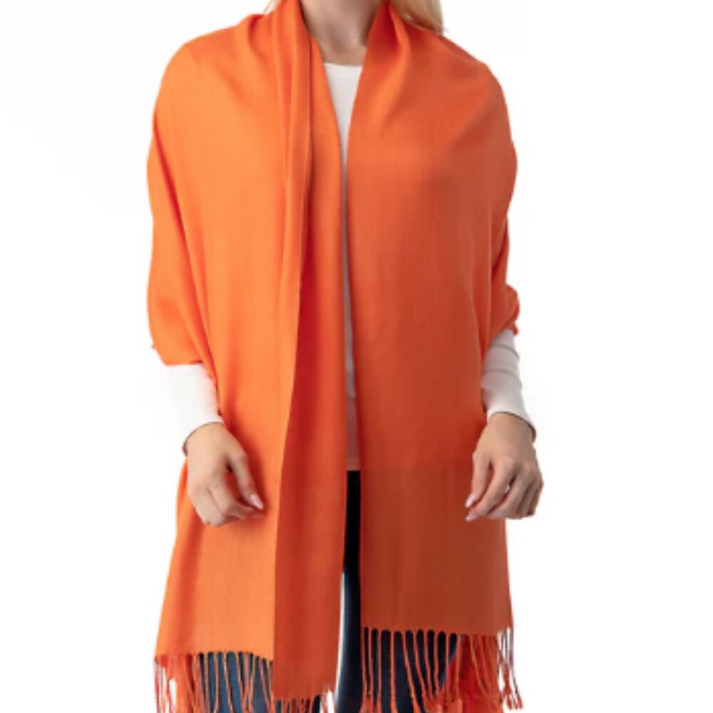 Pashmina Shawl in Orange